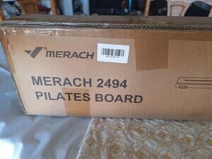 MERACH MR-2494B1-US Pilates Board Multifunction Home Gym Black Orange New Sealed